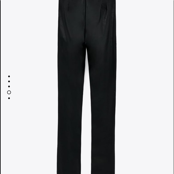 zara extra long faux leather leggings - Picture 4 of 8